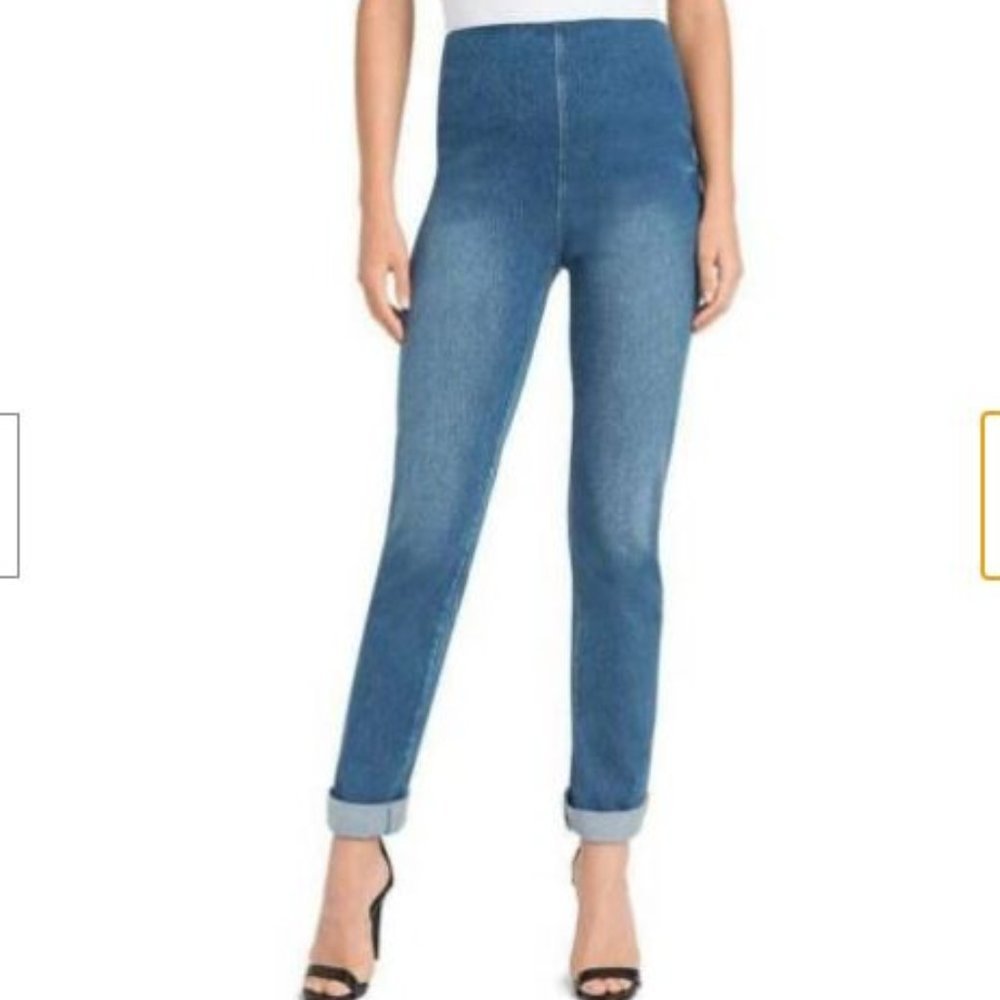 LYSSE Slimming Boyfriend Denim Leggings X-Small - Picture 4 of 9